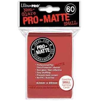 Ultra Pro Yu-Gi-Oh! Size Pro-Matte Red Deck Protectors (60 count pack)