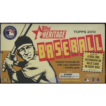 2010 Topps Heritage Baseball Hobby Box