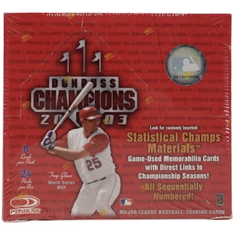 2003 Donruss Champions Baseball Hobby Box