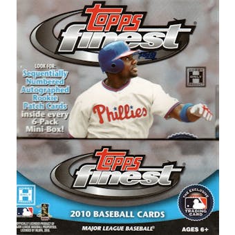 2010 Topps Finest Baseball Hobby Box