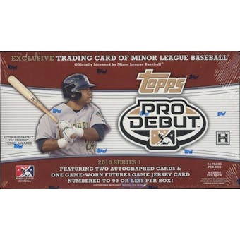 2010 Topps Pro Debut Series 1 Baseball Hobby Box