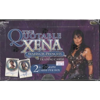 Xena Warrior Princess Quotable Trading Cards Box (Rittenhouse 2003)
