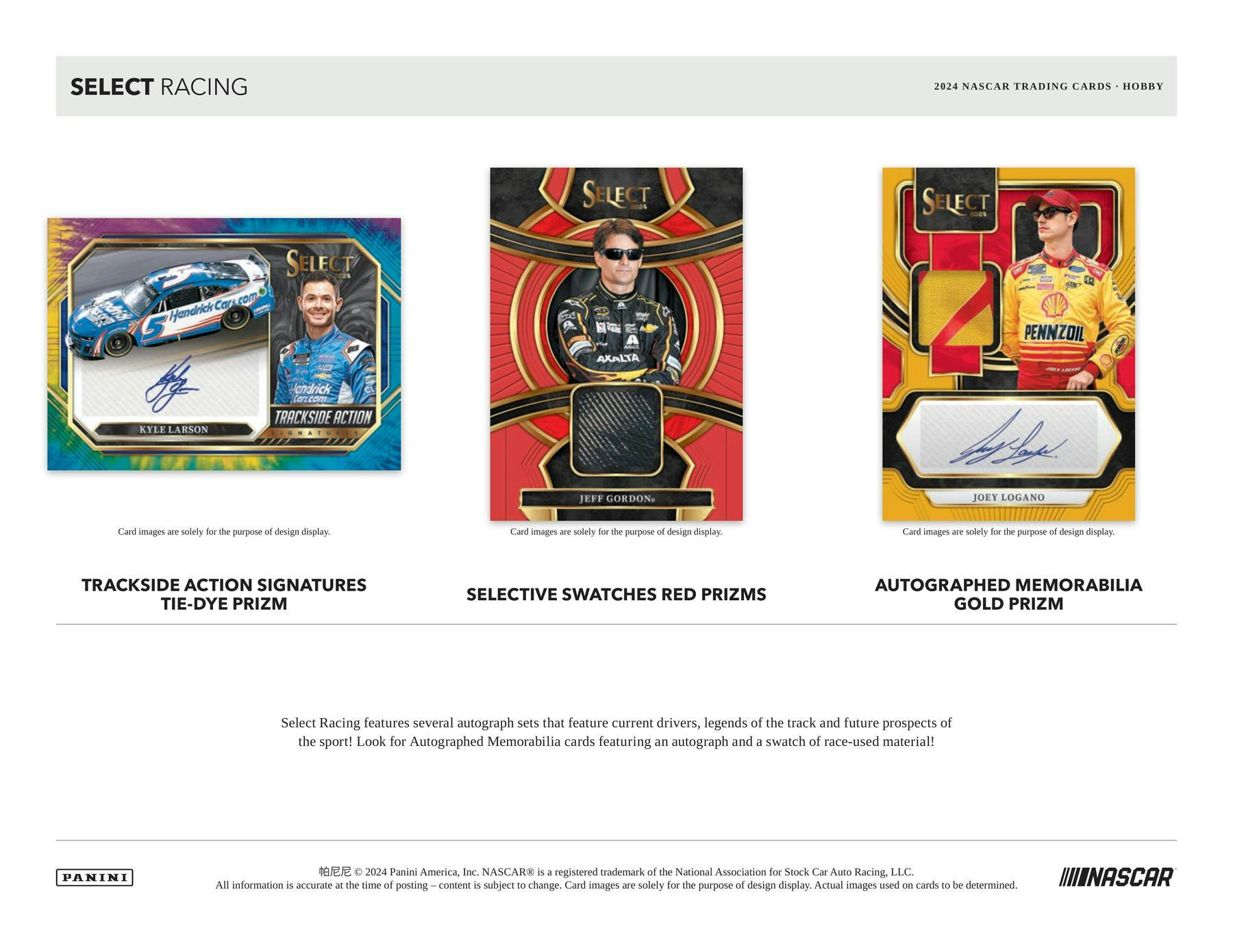 2024 Panini Select Racing Hobby Box | DA Card World