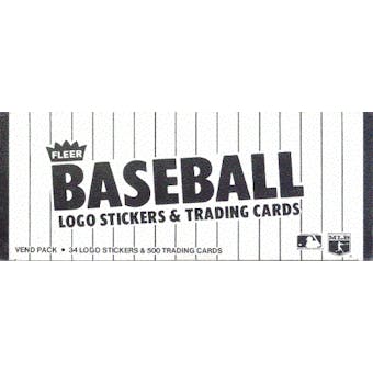 1984 Fleer Baseball Vending Box (Reed Buy)
