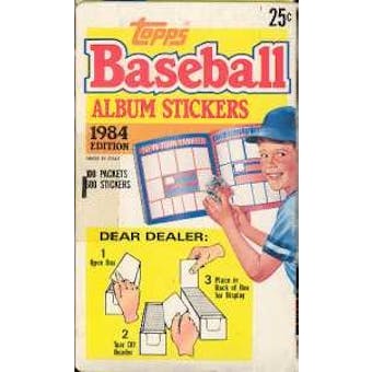 1984 Topps Album Stickers Baseball Wax Box