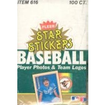 1984 Fleer Star Stickers Baseball Wax Box
