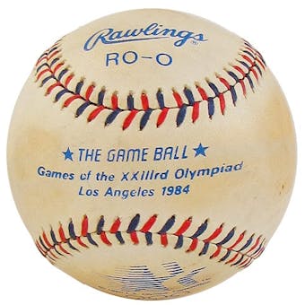 1984 Los Angeles Summer Olympics Official Rawlings Baseball