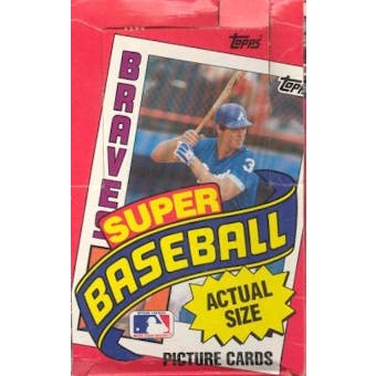 1984 Topps Super Baseball Wax Box