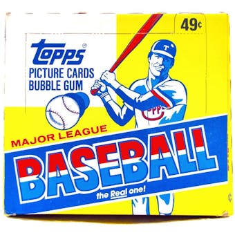 1984 Topps Baseball Cello Box