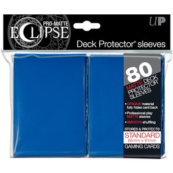 Ultra Pro Pro Matte Eclipse Deck Protector Sleeves - Blue (80 Ct.)