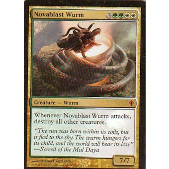 Magic the Gathering Worldwake Single Novablast Wurm - NEAR MINT (NM)
