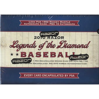 2010 Razor Legends of the Diamond Baseball Hobby Box