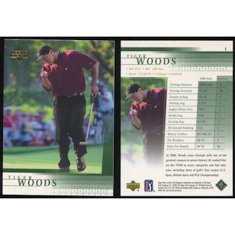 2001 Upper Deck Golf #1 Tiger Woods RC