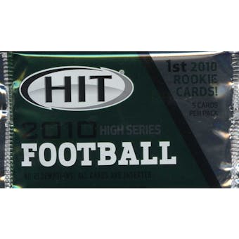 2010 Sage Hit High Series Football Hobby Pack