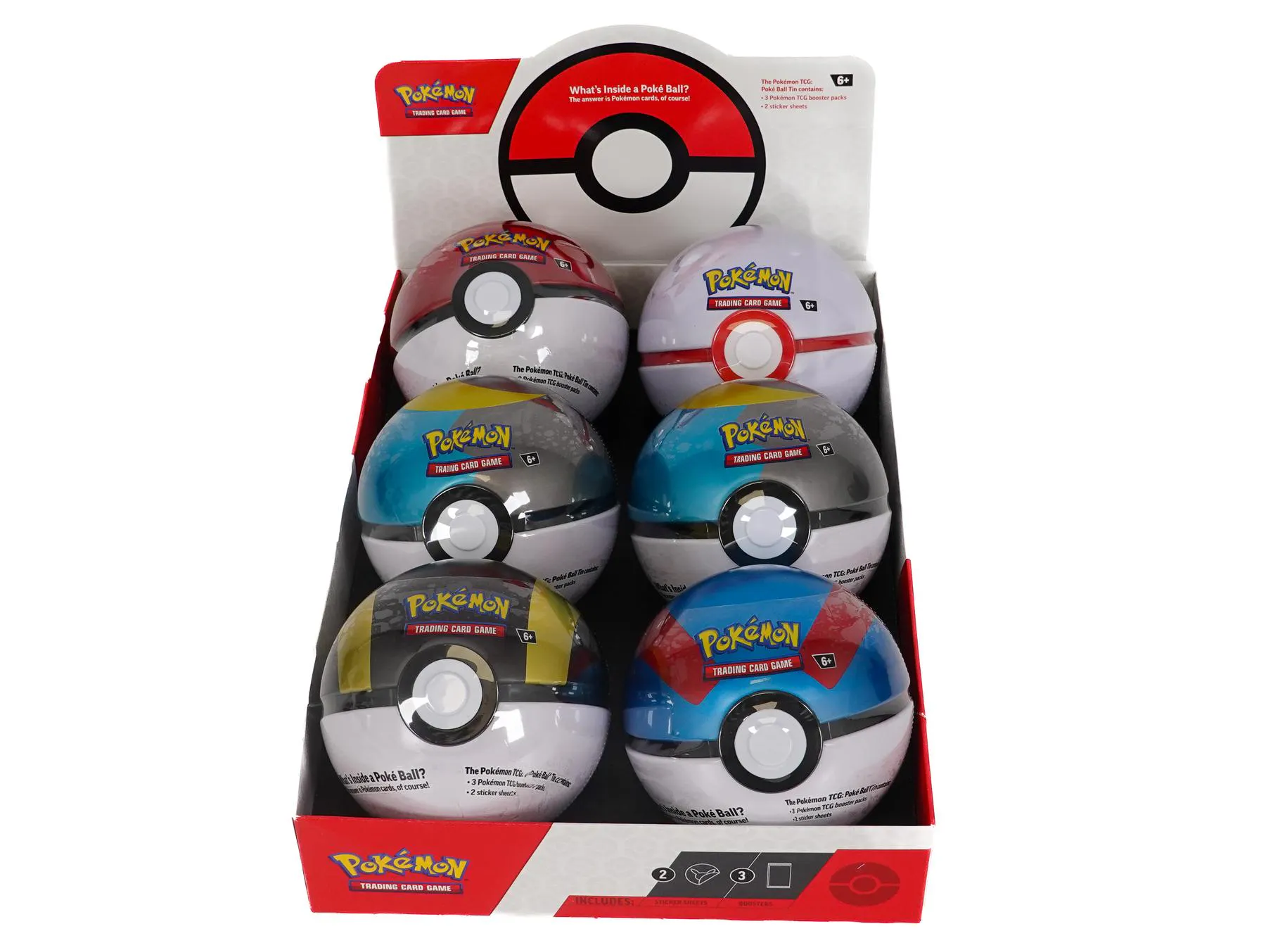 Pokemon Poke Ball Fall 2024 6-Tin Case | DA Card World Pokemon Poke Ball Fall 2024 6-Tin Case | DA Card World