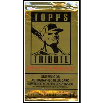 2010 Topps Tribute Baseball Hobby Pack