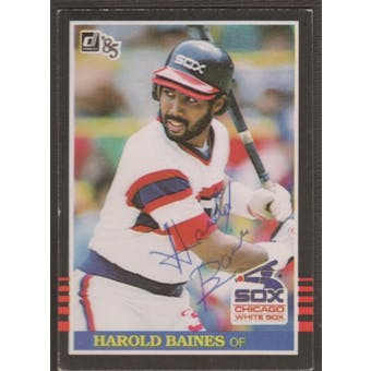 1985 Donruss Baseball #58 Harold Baines Signed in Person Auto