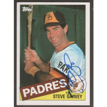 1985 Topps Baseball #450 Steve Garvey Signed in Person Auto