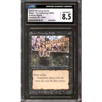 Magic the Gathering Arabian Nights Stone-Throwing Devils Dark CGC 8.5 NEAR MINT (NM) Disavowed Card