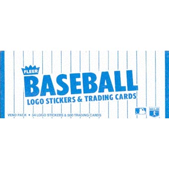 1985 Fleer Baseball Vending 24-Box Case