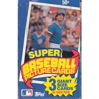 1985 Topps Super Baseball Wax Box