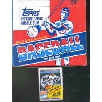 1985 Topps Baseball Cello Box