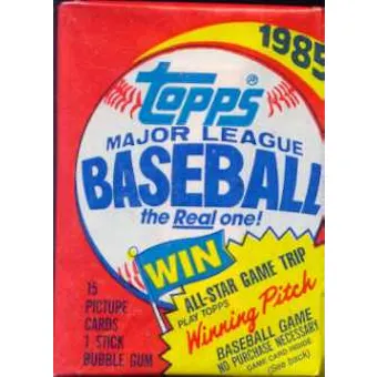 1985 Topps Baseball Wax Pack