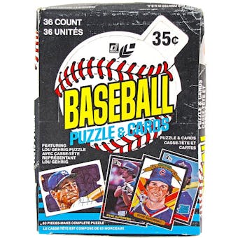 1985 Leaf Baseball Wax Box (Reed Buy)