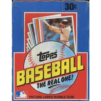 1982 Topps Baseball Wax Box