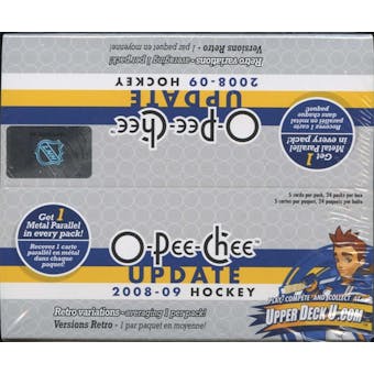 2008/09 Upper Deck O-Pee-Chee Update Hockey 24-Pack Box