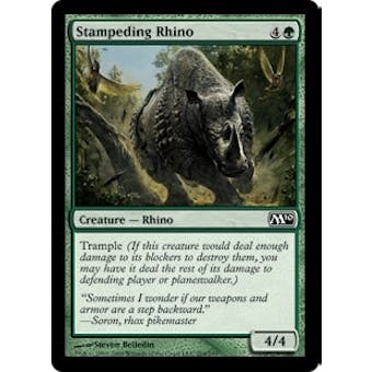 Magic the Gathering 2010 Single Stampeding Rhino Foil