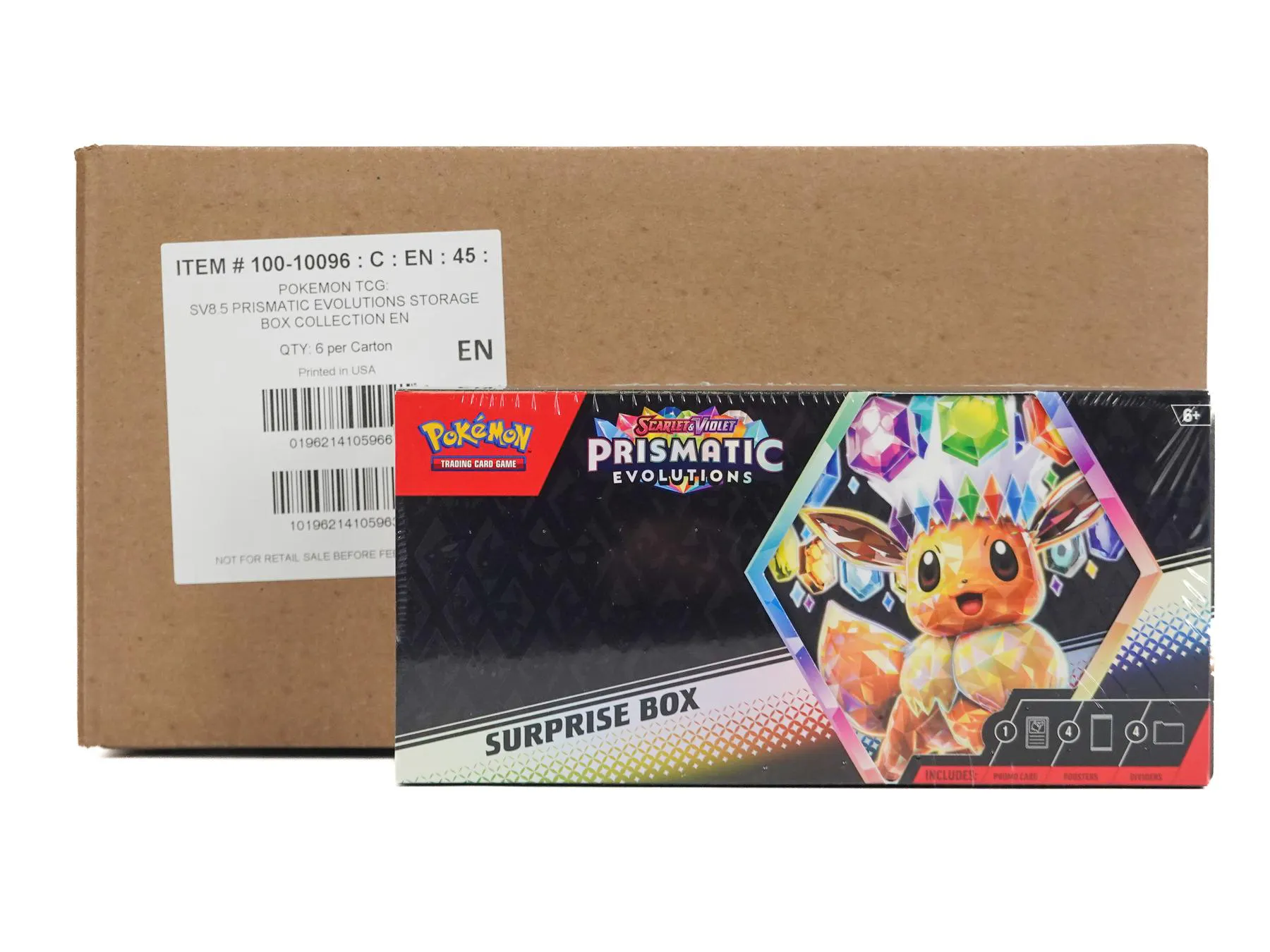 Pokemon Scarlet & Violet: Prismatic Evolutions Surprise 6-Box Case | DA Card World Pokemon Scarlet & Violet: Prismatic Evolutions Surprise 6-Box Case | DA Card World