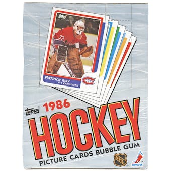 1986/87 Topps Hockey Wax Box