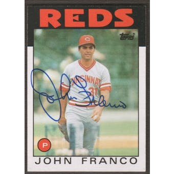 1986 Topps Baseball #54 John Franco Signed in Person Auto