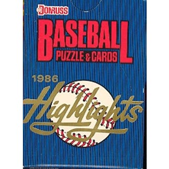 1986 Donruss Highlights Baseball Factory Set