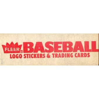 1986 Fleer Baseball Factory Set