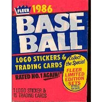 1986 Fleer Baseball Wax Pack (Canseco,Galarraga,O'Neill Rookies!)