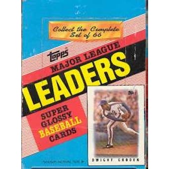 1986 Topps League Leaders (minis) Baseball Wax Box