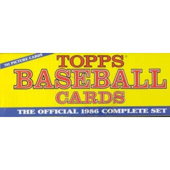 1986 Topps Baseball Factory Set (Christmas Set)