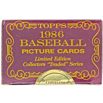 1986 Topps Traded Tiffany Baseball Factory Set (Barry Bonds Rookie!)
