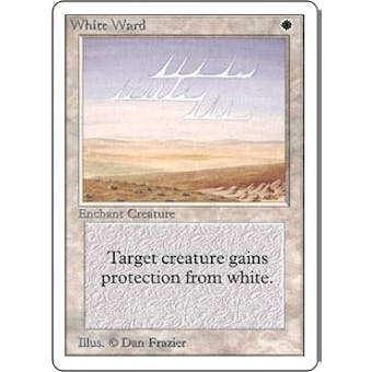 Magic the Gathering Unlimited Single White Ward - SLIGHT PLAY (SP)