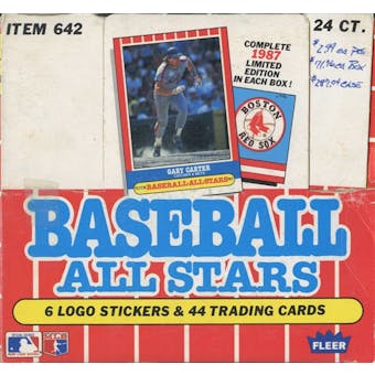1987 Fleer All Stars Baseball Factory Set Box