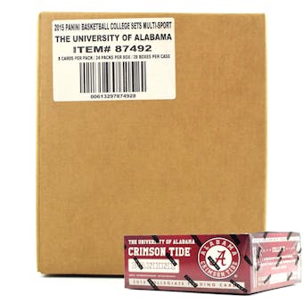 2015 Panini Alabama Crimson Tide Multi-Sport 24-Pack 20-Box Case