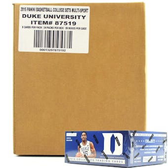 2015 Panini Duke Blue Devils Multi-Sport 24-Pack 20-Box Case
