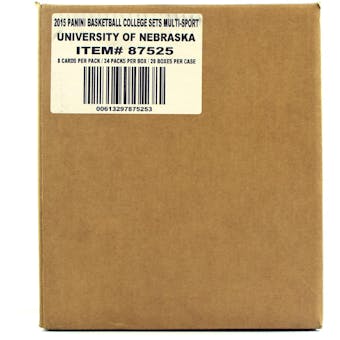 2015 Panini Nebraska Cornhuskers Multi-Sport 24-Pack 20-Box Case