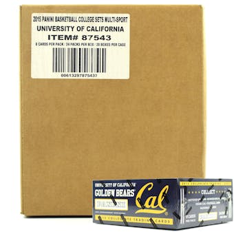 2015 Panini California Golden Bears Multi-Sport 24-Pack 20-Box Case