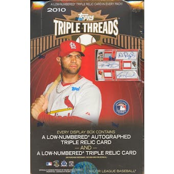 2010 Topps Triple Threads Baseball Hobby Box