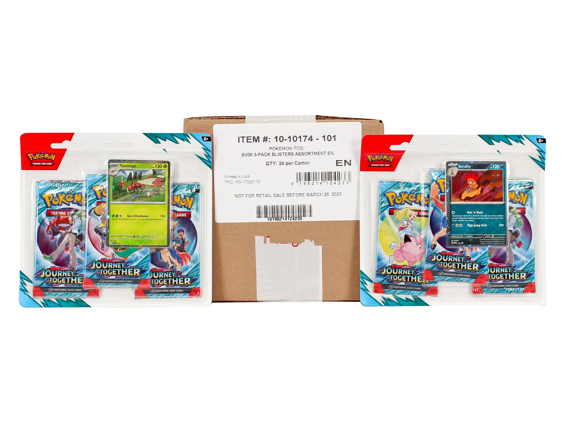 Pokemon Scarlet & Violet: Journey Together 3-Pack 24-Blister Case | DA Card World Pokemon Scarlet & Violet: Journey Together 3-Pack 24-Blister Case | DA Card World
