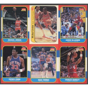 1986/87 Fleer Basketball Complete Set With Stickers (NM-MT)