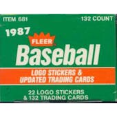 1987 Fleer Update Baseball Factory Set